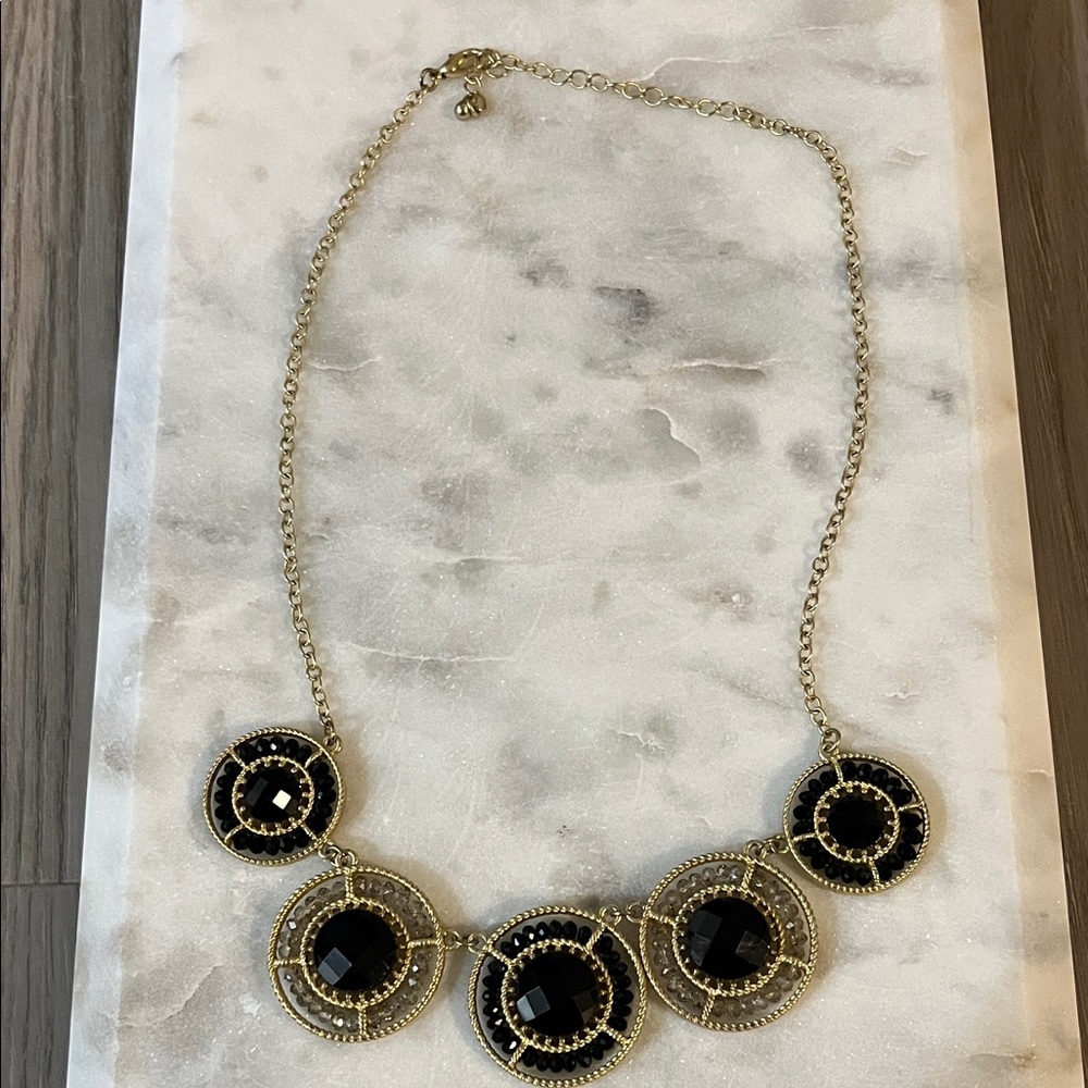 Target Black and Gold Circle Necklace